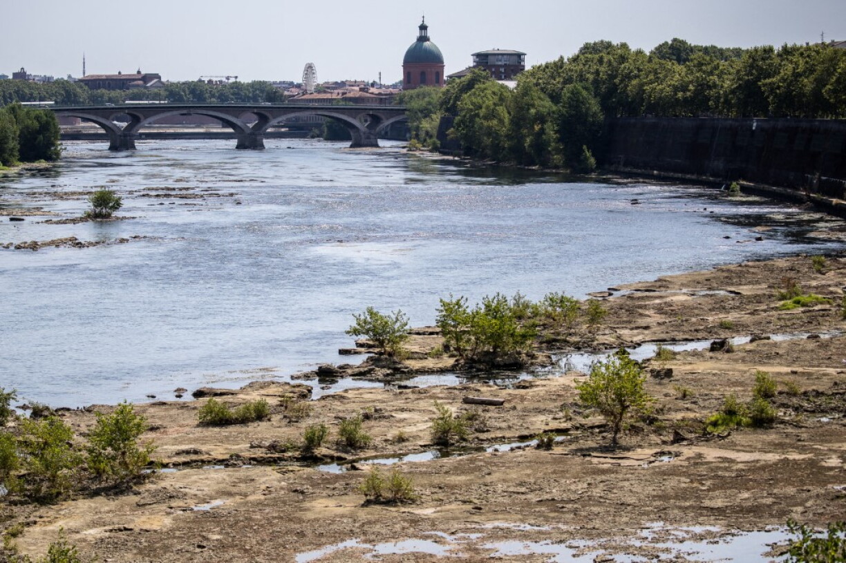 De Floss Garonne zu Toulouse war den 9. August bal ausgedréchent.