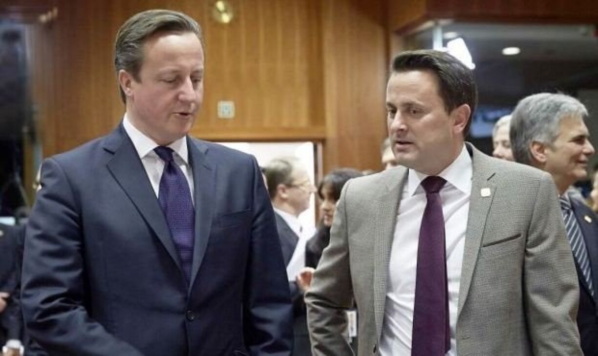 Den David Cameron an de Xavier Bettel