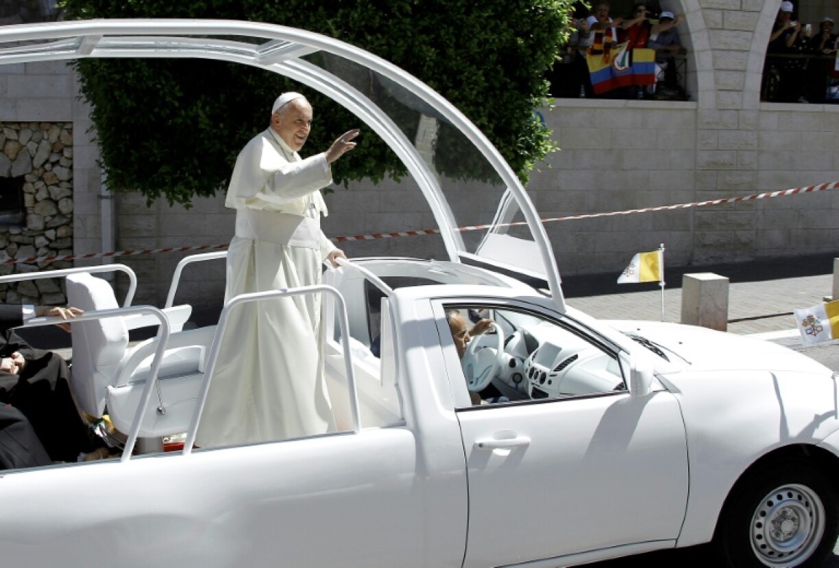 Pope Francis visited Bethlehem in May 2014 as part of a three-day Middle East tour. The popemobile he used has been transformed into a clinic