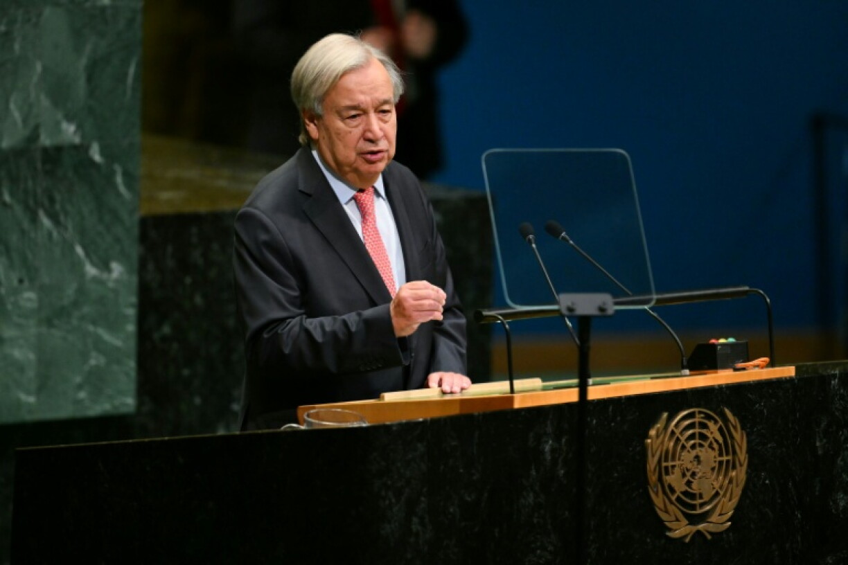 Antonio Guterres le 22 septembre 2026 à la tribune de l'ONU à New York