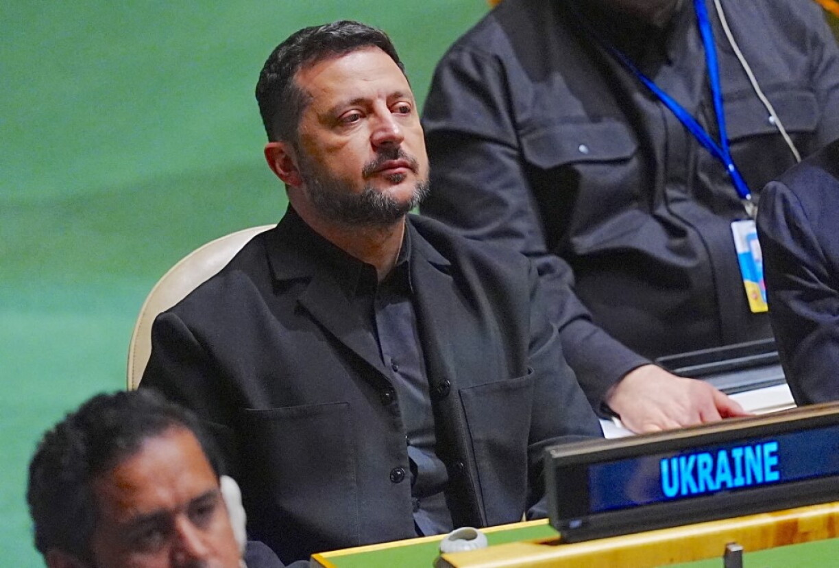 De President Selenskyj bei der UN-Vollversammlung.