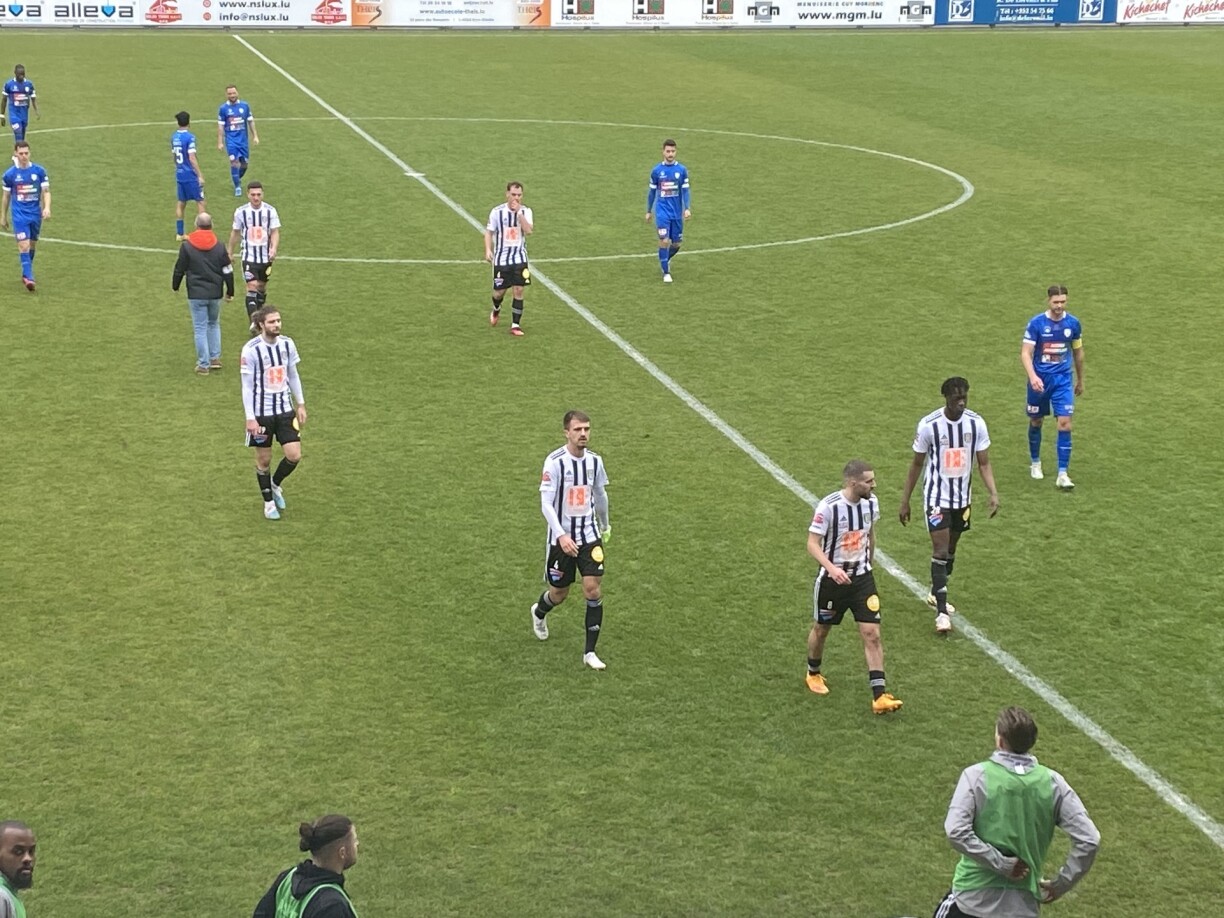Les Eschois sont rentrés frustrés au vestiaire après avoir mené à deux reprises face à l’Union Titus Pétange.