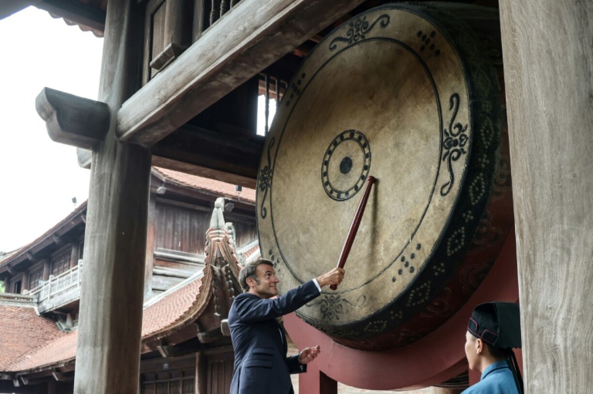 President Emmanuel Macron presented France as a 'safe and reliable friend' during a meeting with Vietnam's top leader To Lam