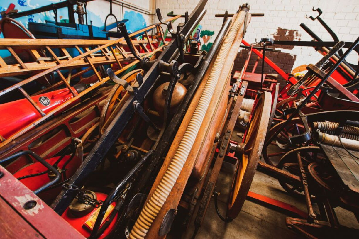 Inside the Leudelange warehouse.