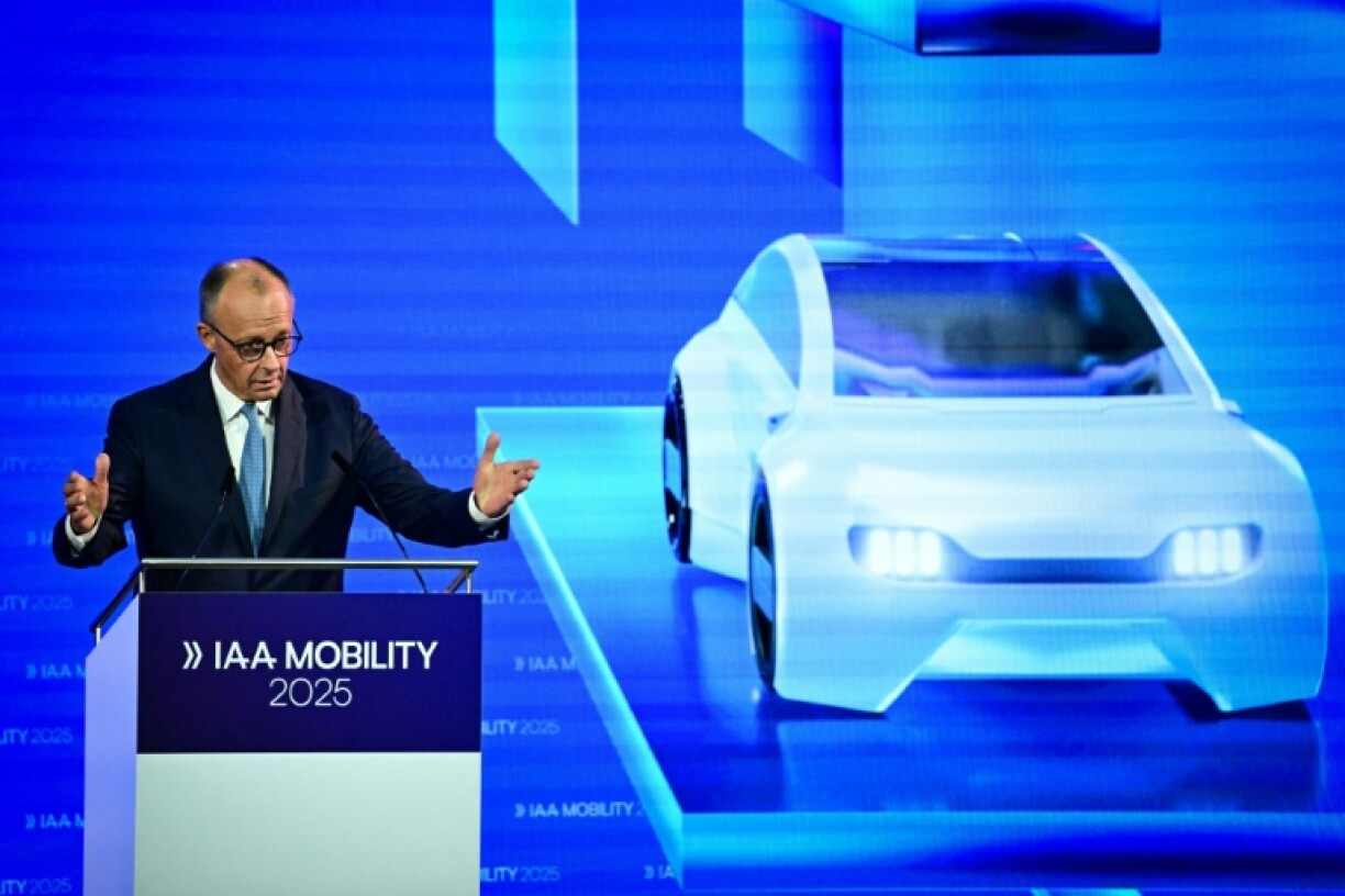 German Chancellor Friedrich Merz opening the International Motor Show IAA in Munich