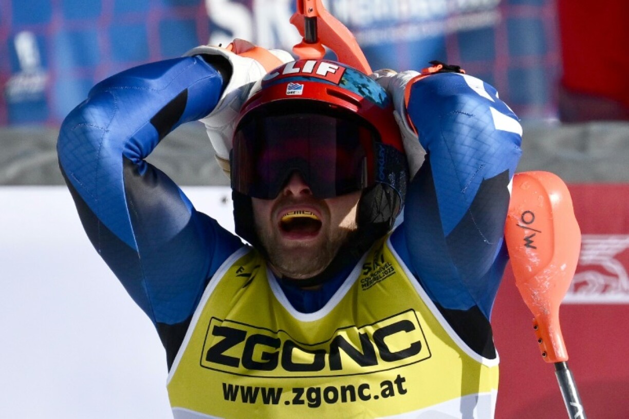 Le Grec AJ Ginnis à Courchevel le 19 févrir 2023