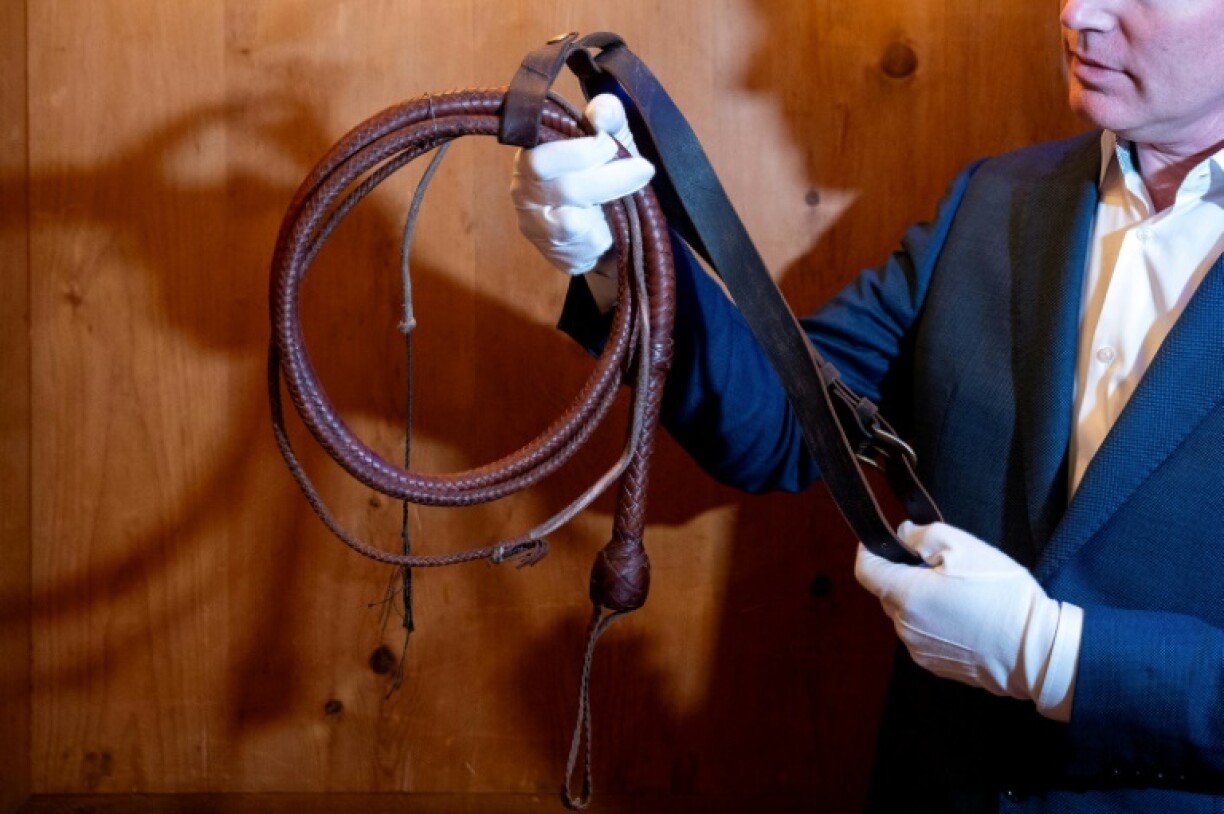 Indiana Jones' bullwhip and belt from 1989 film