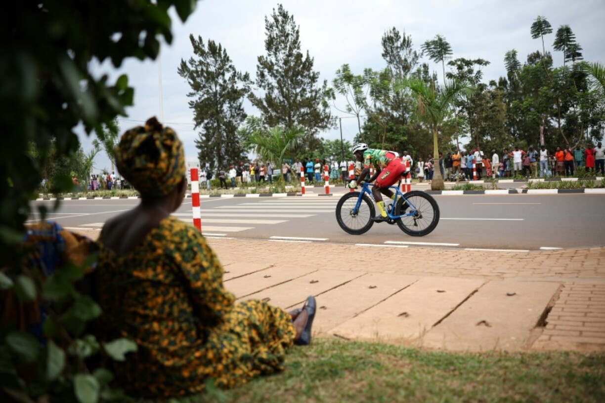 Malian Tiemoko Diallo had to use a standard road bike in the Under-23 time-trial