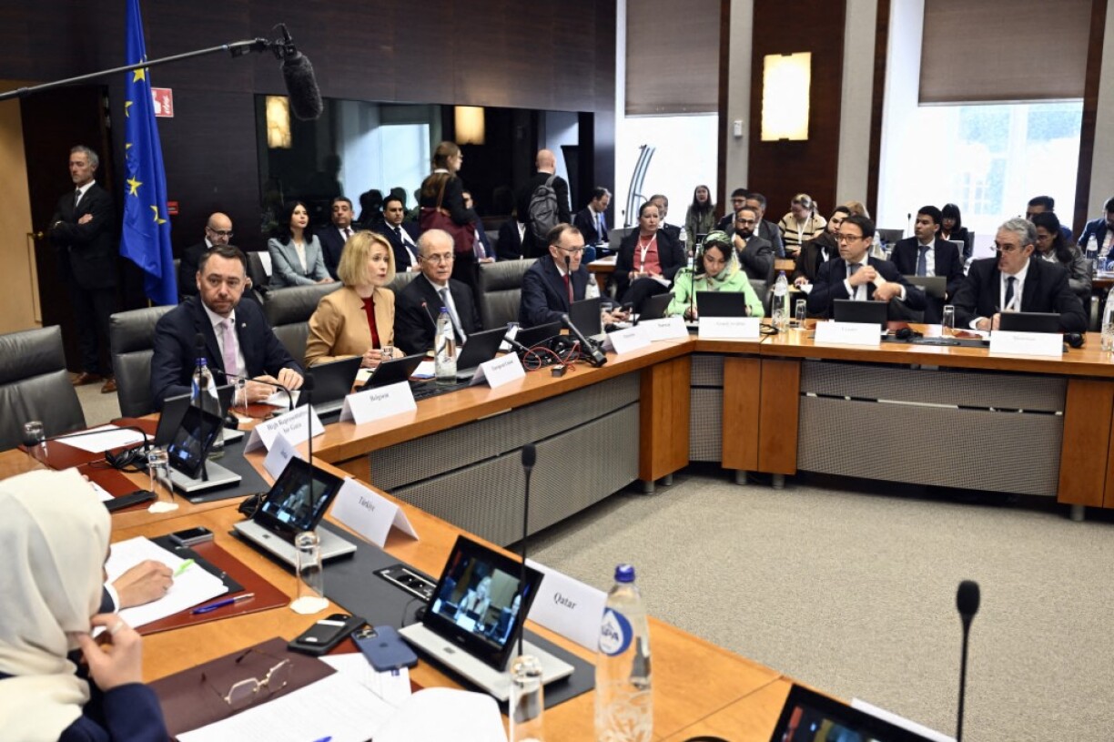 D'Konferenz vun der "Global Alliance for the Two-State Solution" zu Bréissel.