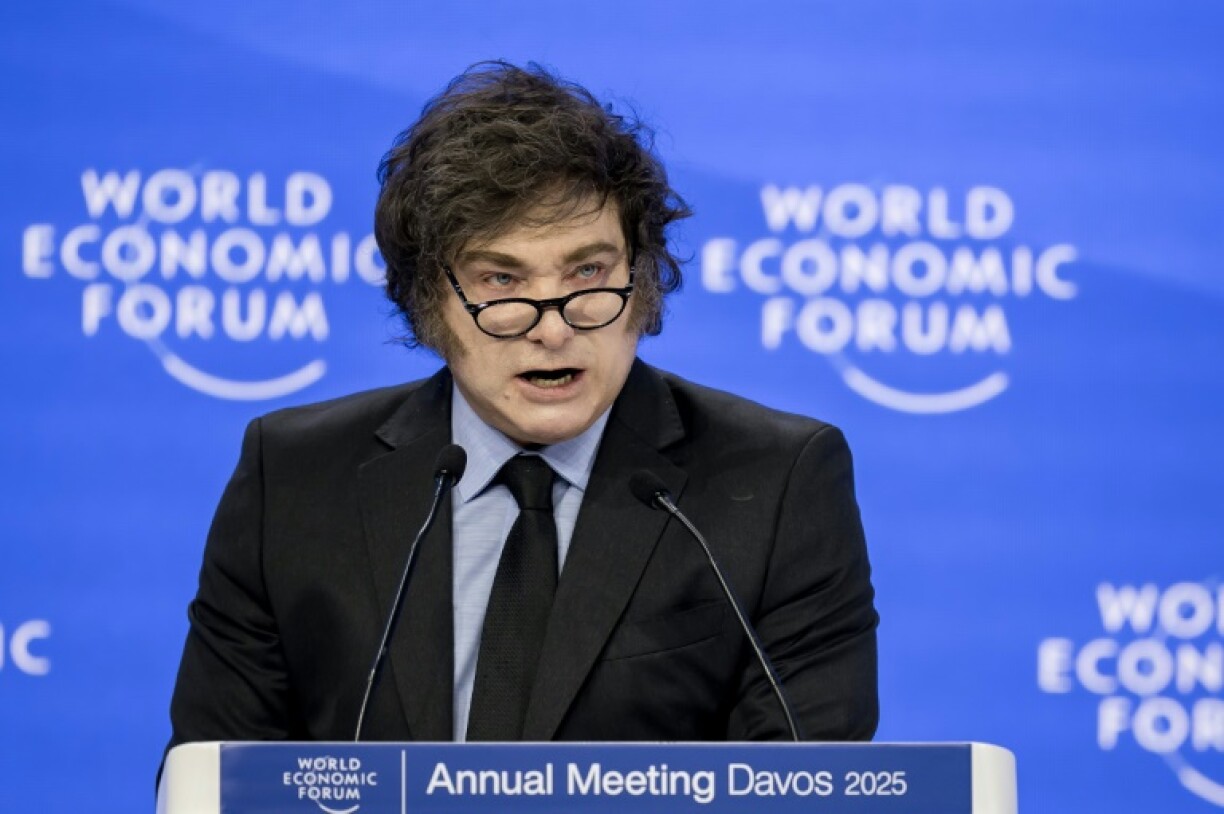 Argentina's President Javier Milei praised Trump during a speech to the WEF