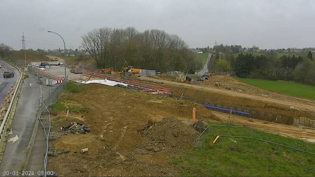 Une vue du chantier ce samedi.