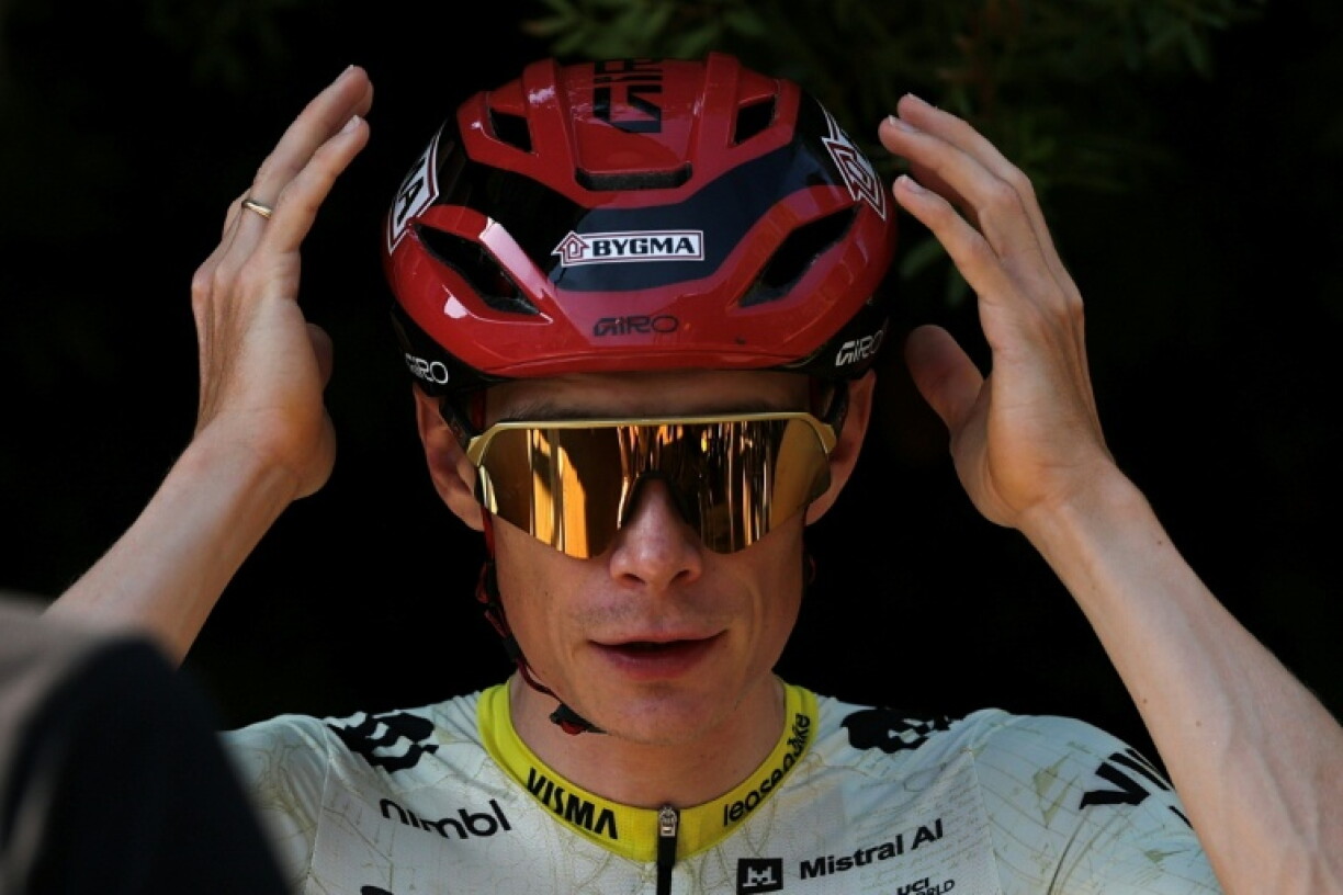 Le Danois Jonas Vingegaard à la veille du départ du Tour de France, le 3 juillet 2026 à Castelldefels, près de Barcelone