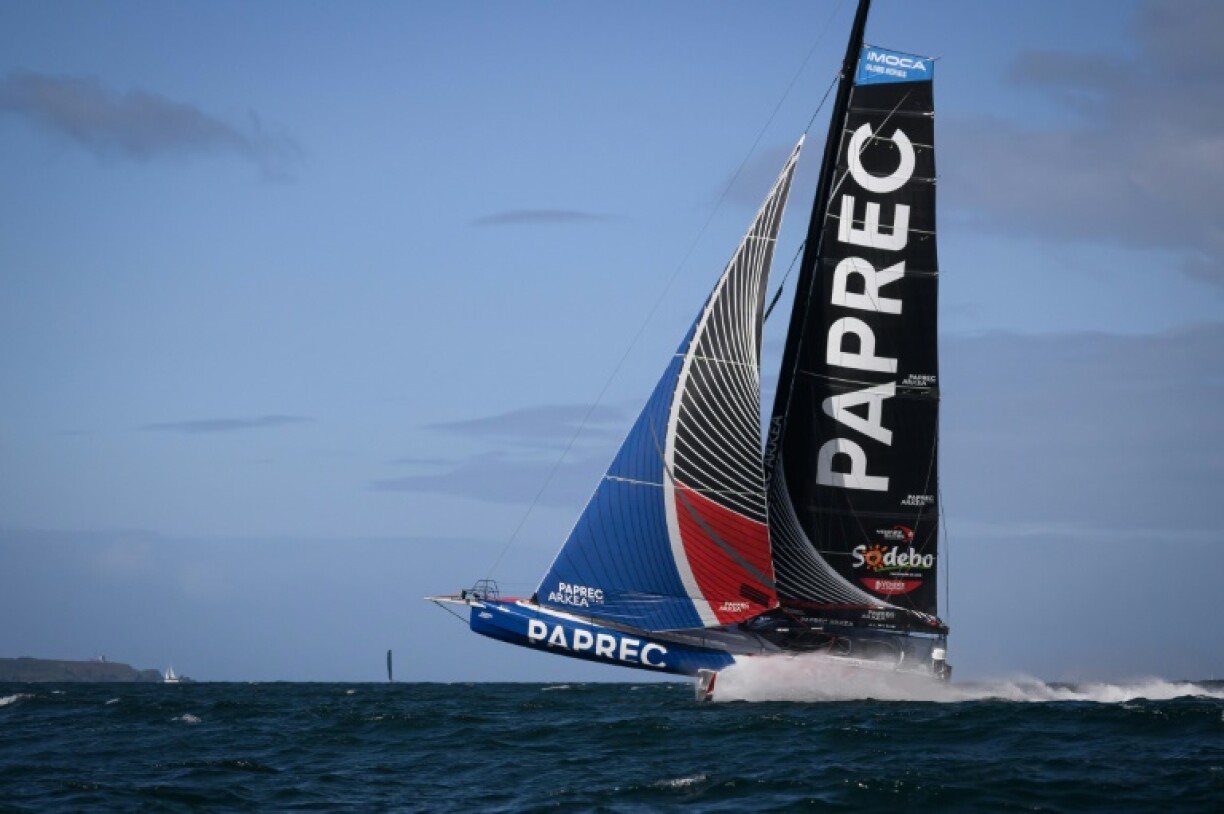 Yoann Richomme lost ground in the Vendee Globe after losing a sail off sails his Imoca monohull Paprec Arkea
