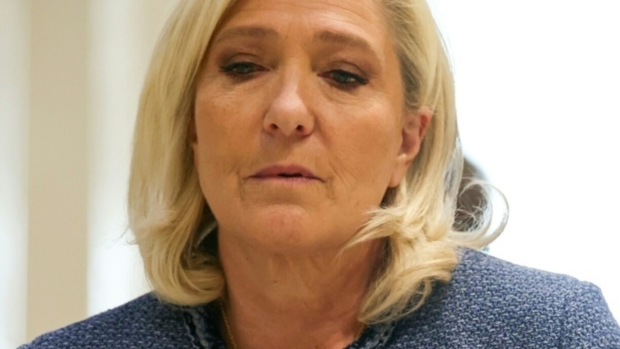 La cheffe des députés du Rassemblement national, Marine Le Pen, le 31 mars 2025 au tribunal correctionnel de Paris