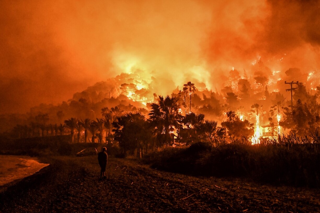 Une photo prise le 20 mai 2021 à Schinos à l'ouest de la capitale grecque