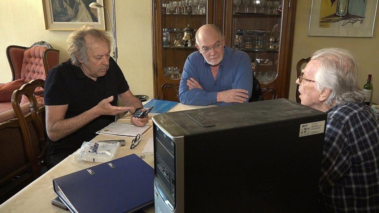 Am Gespréich: Marc Thoma, Nico Graf a Paul Haan (v.l.).