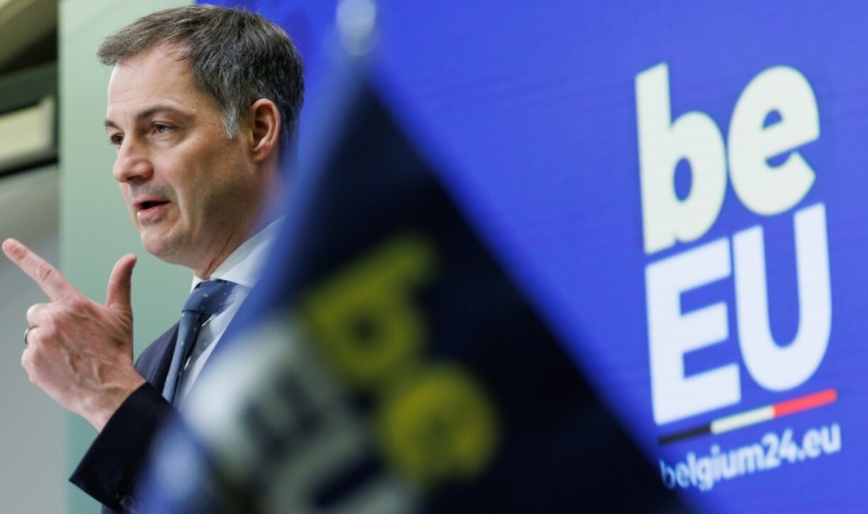 Le Premier ministre belge Alexander De Croo, le 12 avril 2024 à Bruxelles