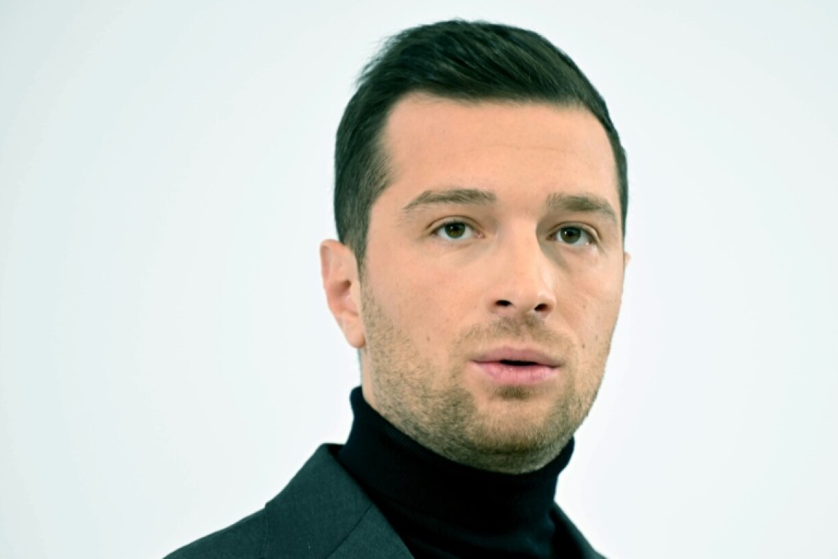 Le président du Rassemblement national Jordan Bardella, le 27 janvier 2025 à Paris