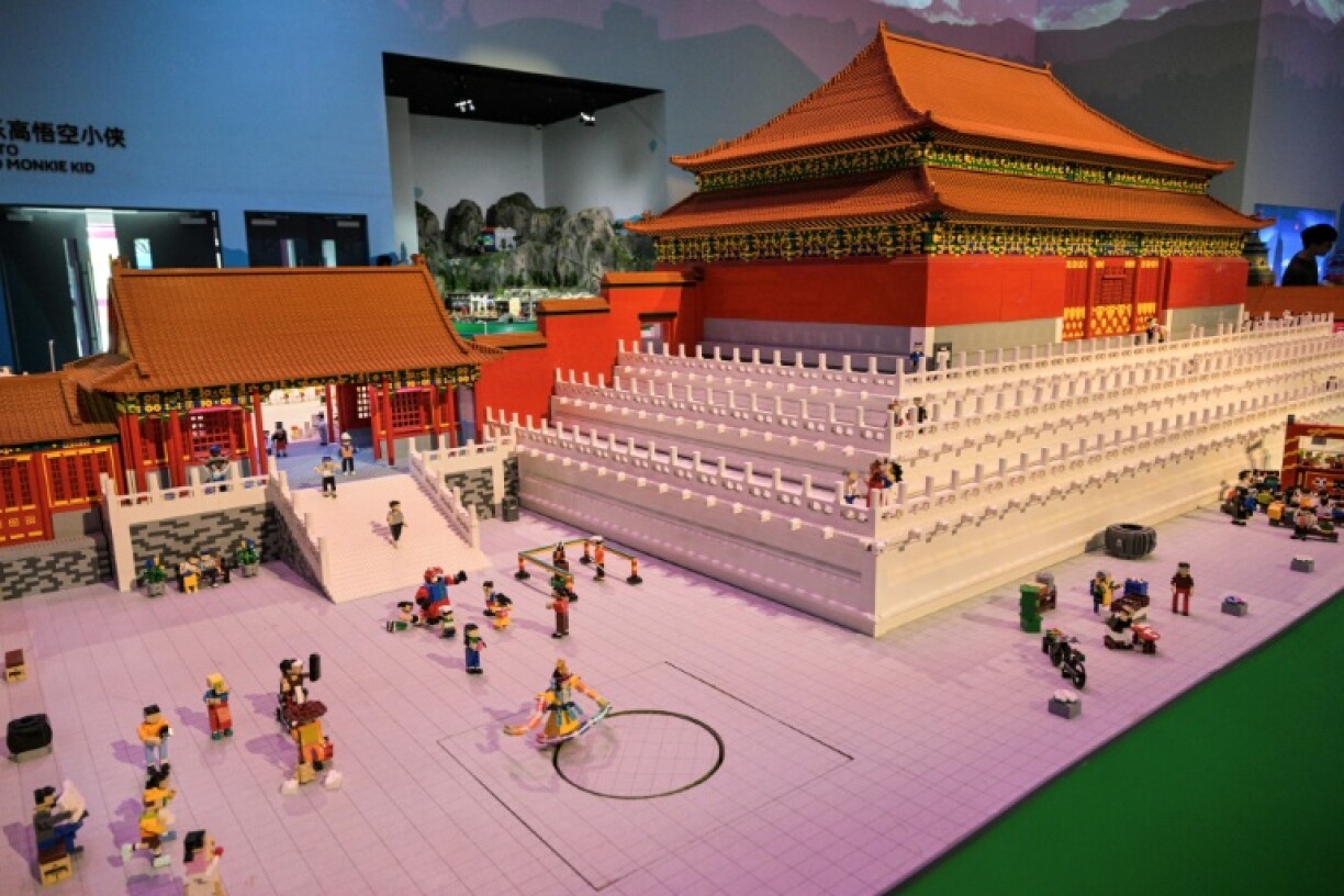 A Lego replica of Beijing's Forbidden City at the Legoland Shanghai Resort