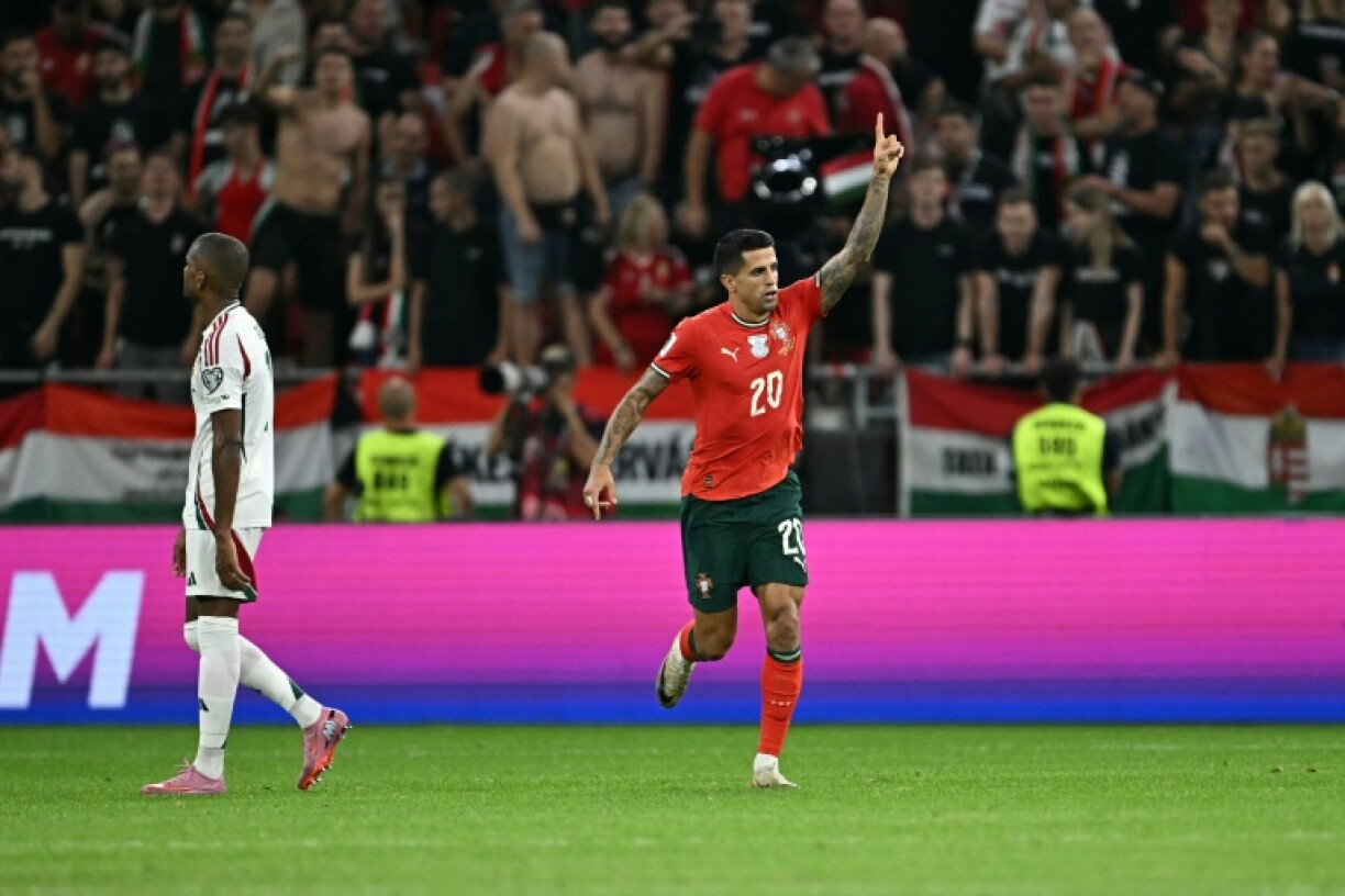 Portugal defender Joao Cancelo stroked home a late winner from outside of the box to claim his team a qualifying victory