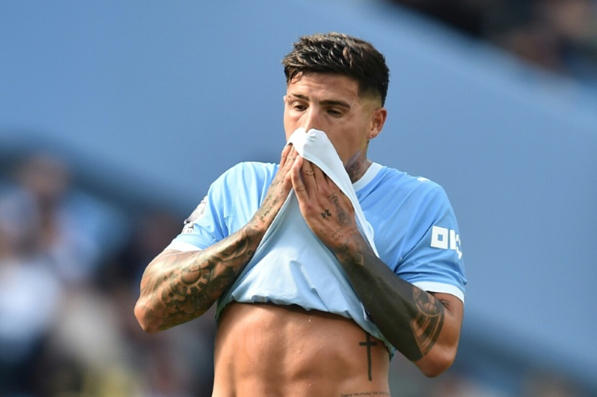 Manchester City midfielder Enzo Fernandez