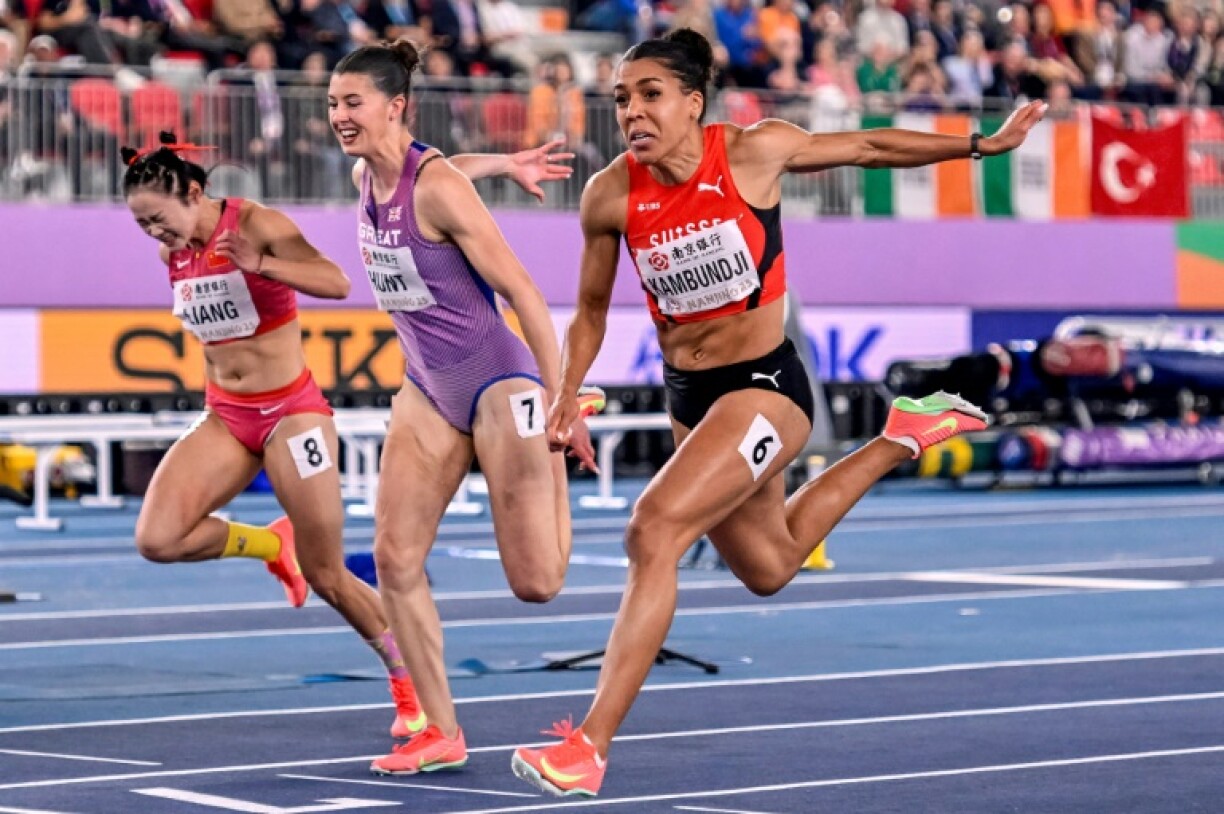Switzerland's Mujinga Kambundji reclaimed the 60m crown she last won in 2022