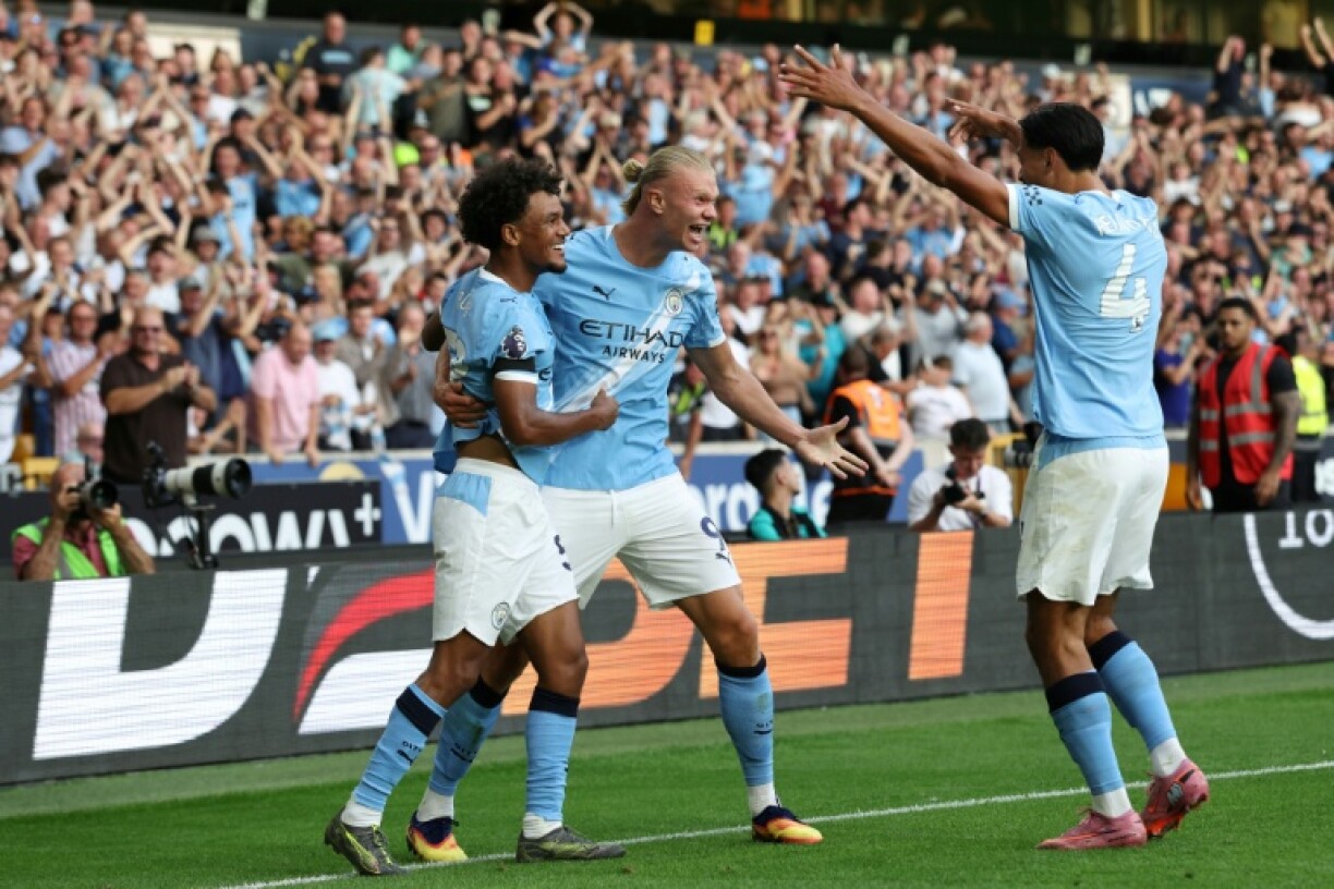Manchester City thrashed Wolves 4-0 in an impressive start to the Premier League season