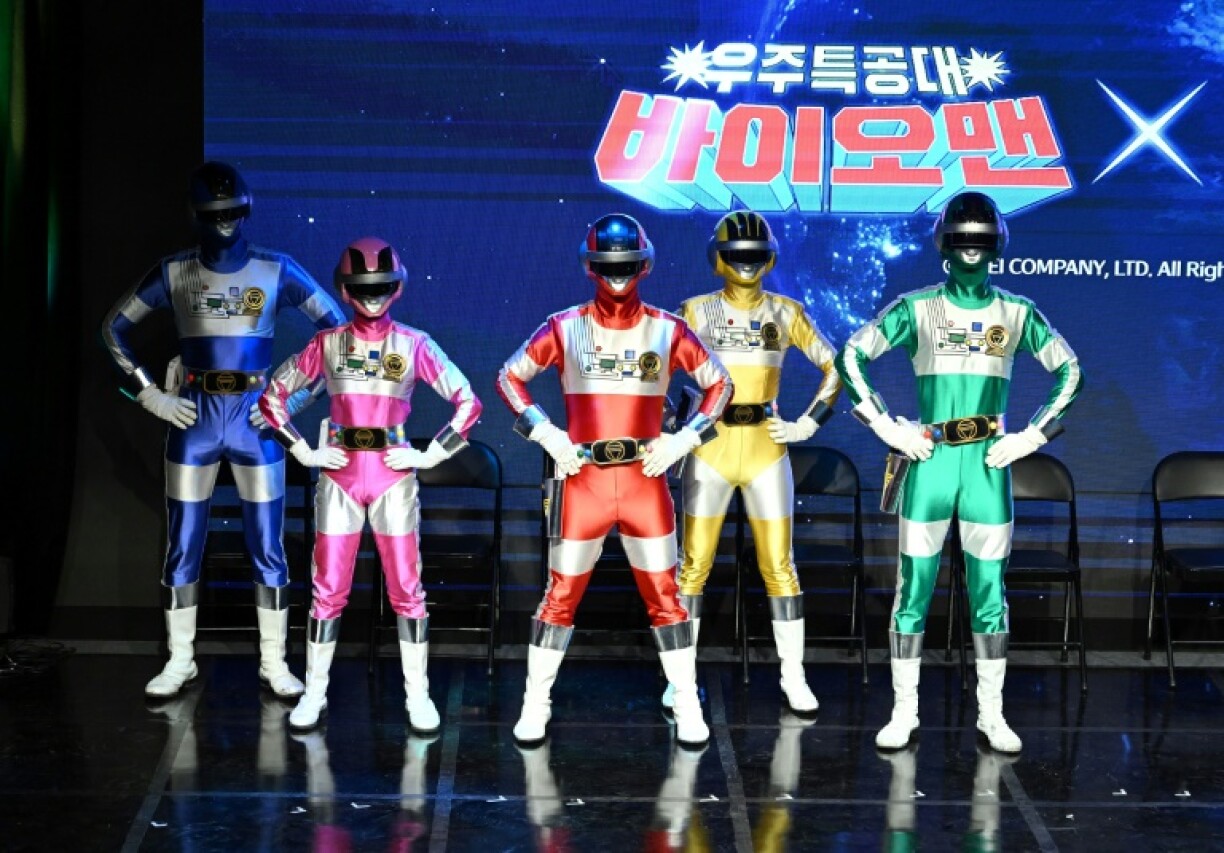 For die-hard 'Choudenshi Bioman' fans, the chance to meet their masked heroes was too good to pass up