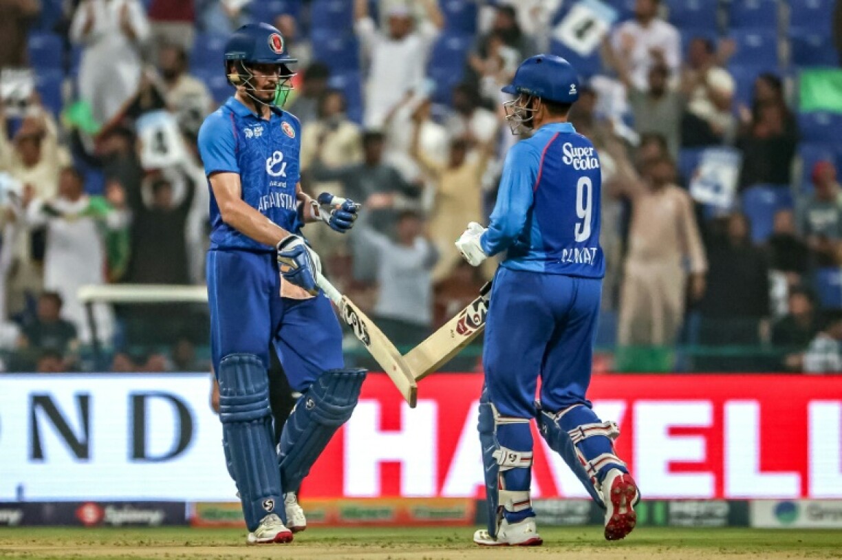 Azmatullah Omarzai smashed five sixes to help Afghanistan set a daunting total