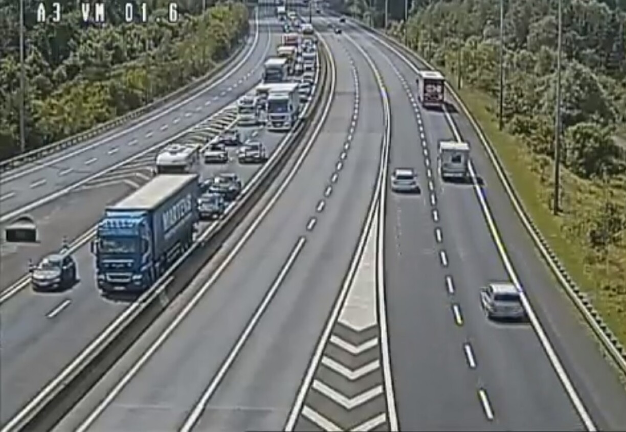 The on-ramp that usually allows drivers to take the A1 or A6 is closed until Monday.