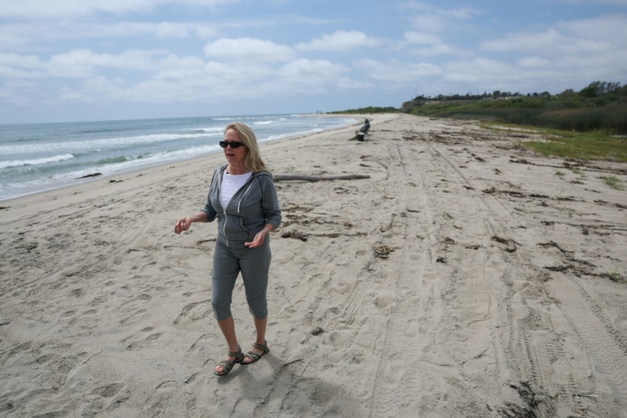 Suzie Whitelaw of Save Our Beaches San Clemente attributes erosion at the Olympic surfing venue for the 2028 Olympics to inland development and ever stronger waves