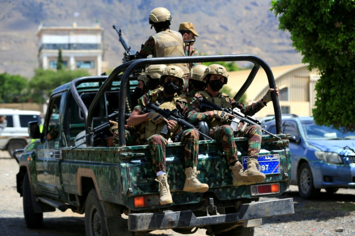 Patrouille des Houthis dans une rue de Sanaa, au Yémen, le 12 septembre 2026