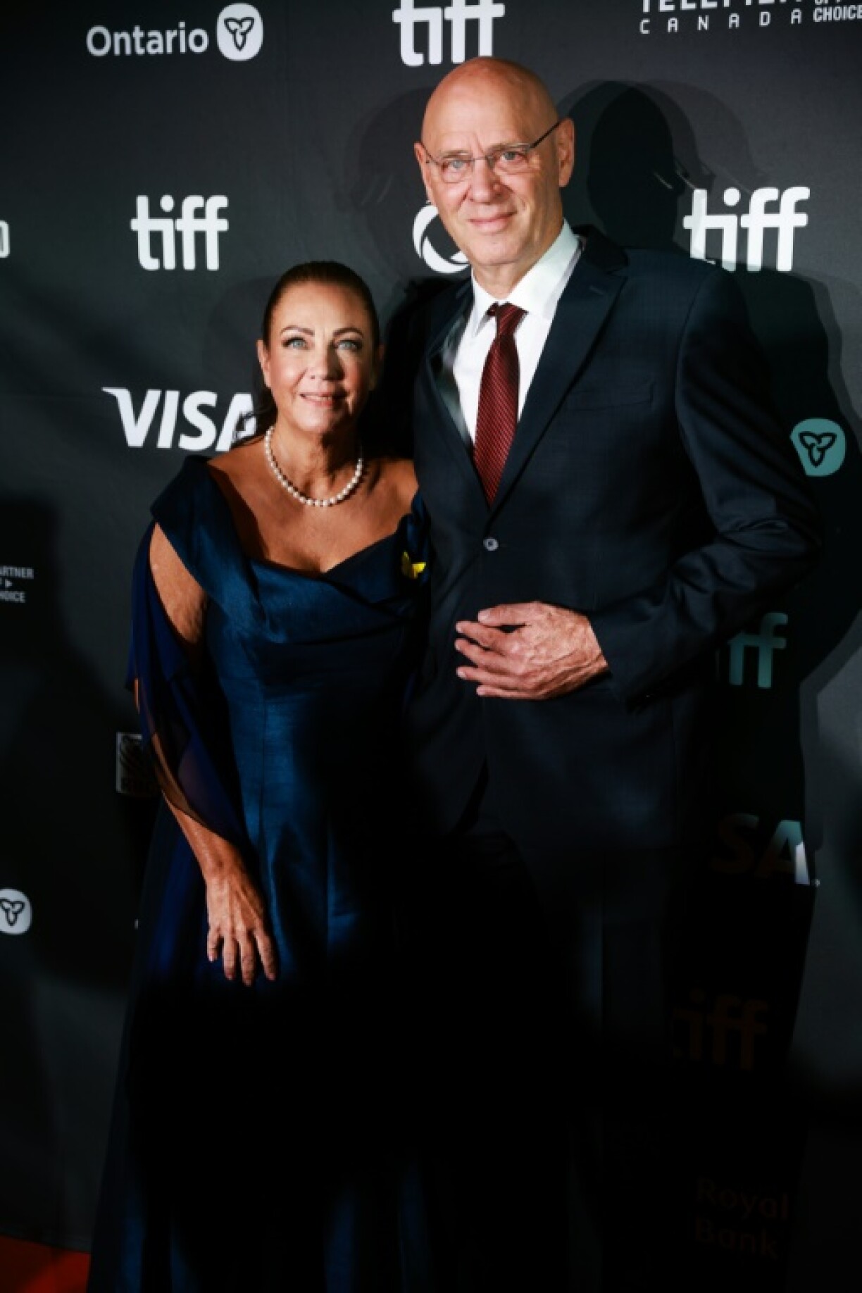Retired Israeli Major General Noam Tibon and his wife Gali Mir-Tibon attend the premiere of