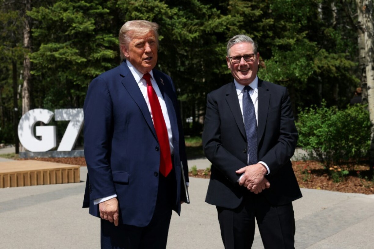 US President Donald Trump and UK Prime Minister Keir Starmer, seen here at a G7 summit, have enjoyed a cordial relationship despite their differing politics