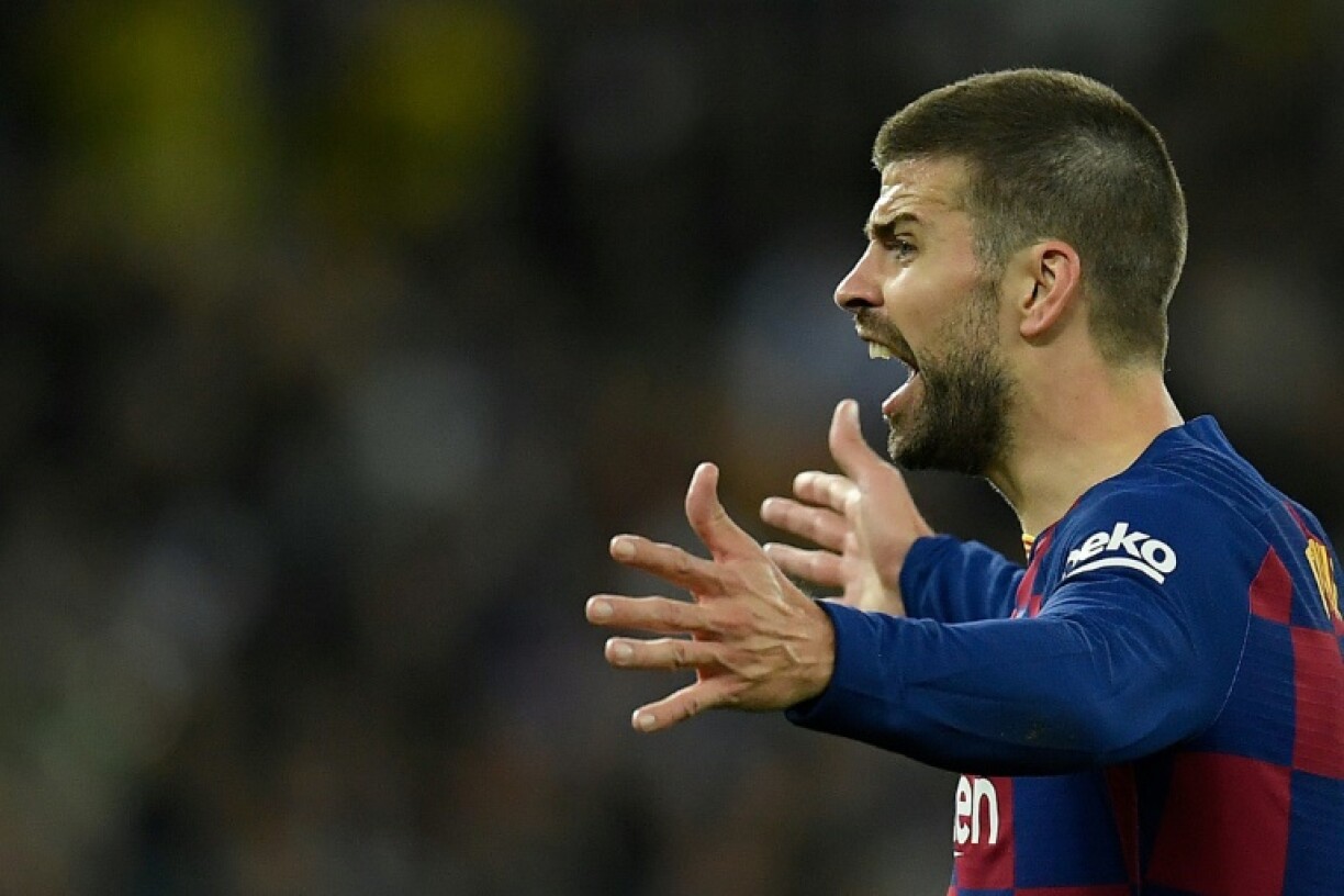 Gerard Piqué photographié pendant le dernier clasico