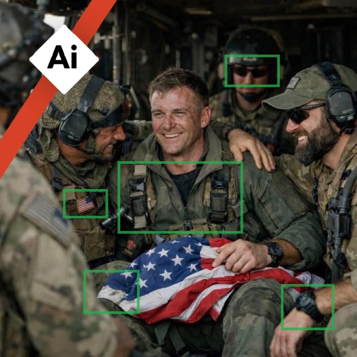 Screenshot from X taken April 7, 2026, with AI logo added and elements outlined by AFP