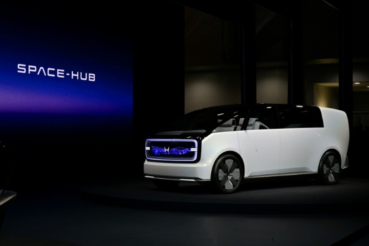 Le concept car Space-Hub du constructeur japonais Honda présenté au CES de Las Vegas, le 9 janvier 2024