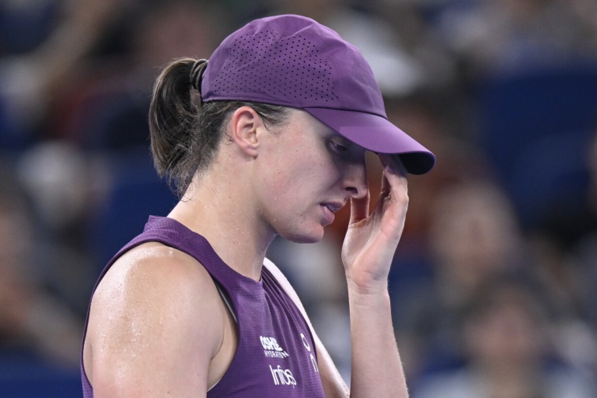 Iga Swiatek was hampered by the same issue during her last-four defeat at Wuhan