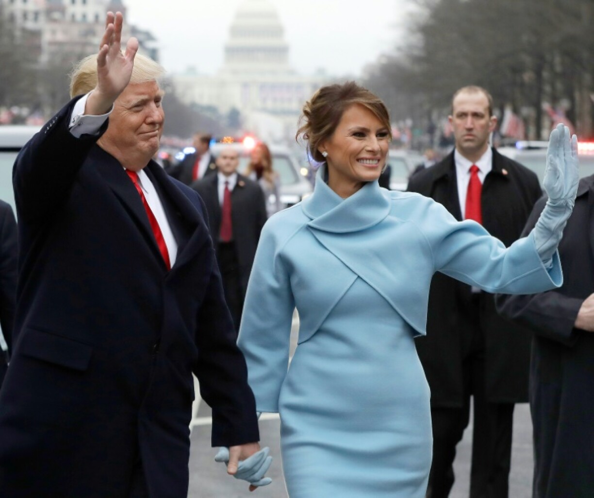 Melania Trump wore Ralph Lauren during the inauguration in 2017