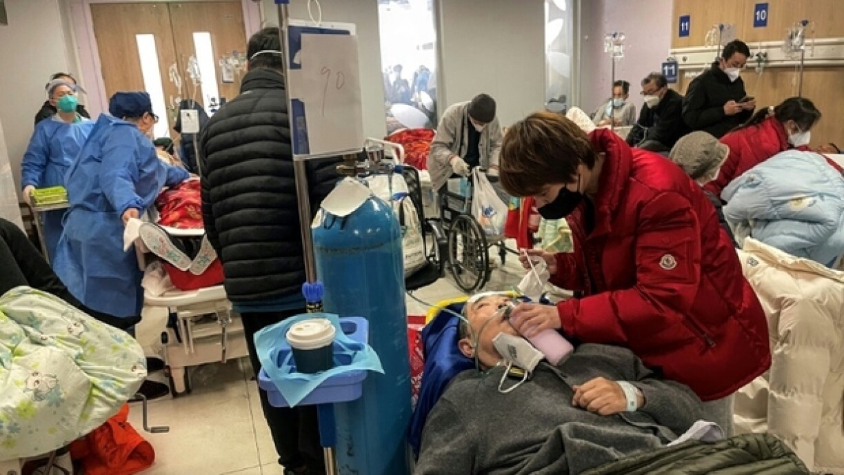 A l'hôpital Tongren de Shanghai en Chine, le 3 janvier 2023