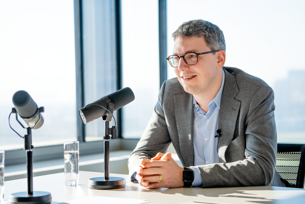 Sven Clement at RTL City during the filming of Conversations with Christos