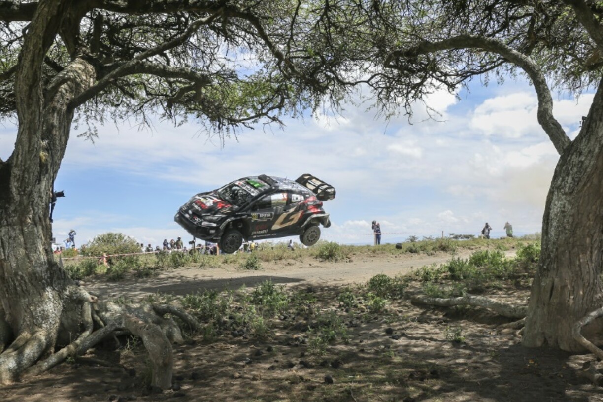 Elfyn Evans 'erred on the side of caution' as he stalked the lead on the second day of Safari Rally Kenya