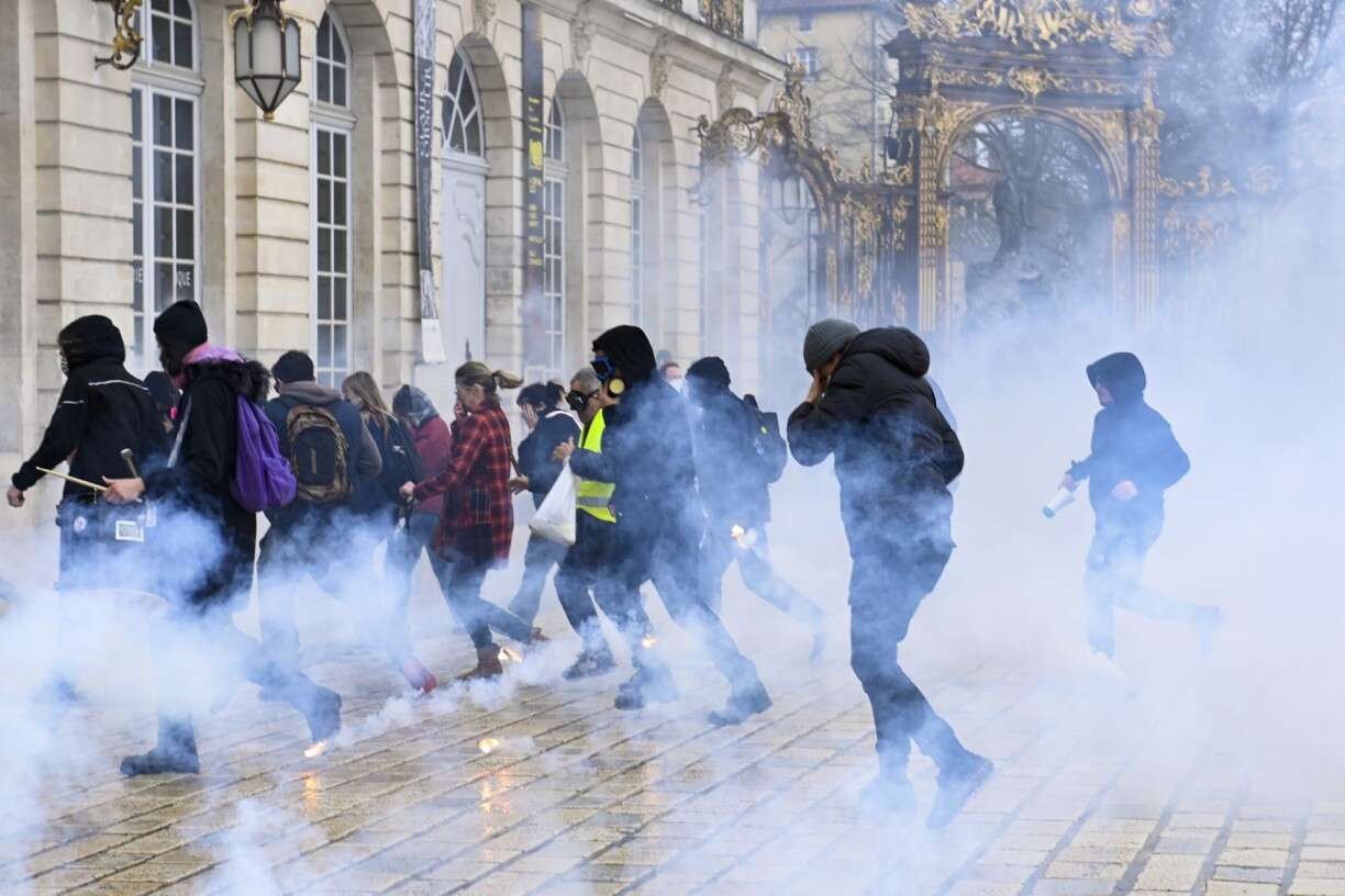 Place Stanislas à Nancy ce jeudi 6 avril.