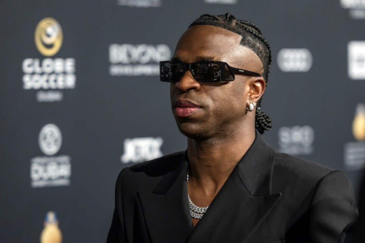 Vinicius was also present at the Globe Soccer Awards