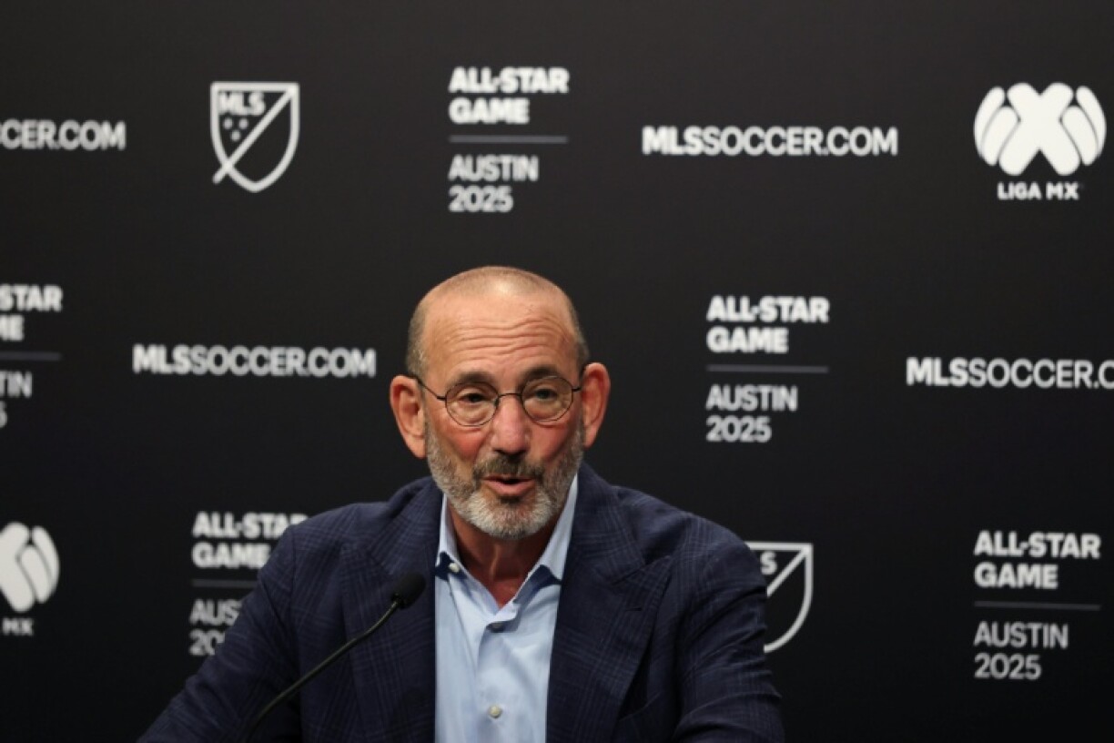 MLS commissioner Don Garber attends a press conference in July 2025