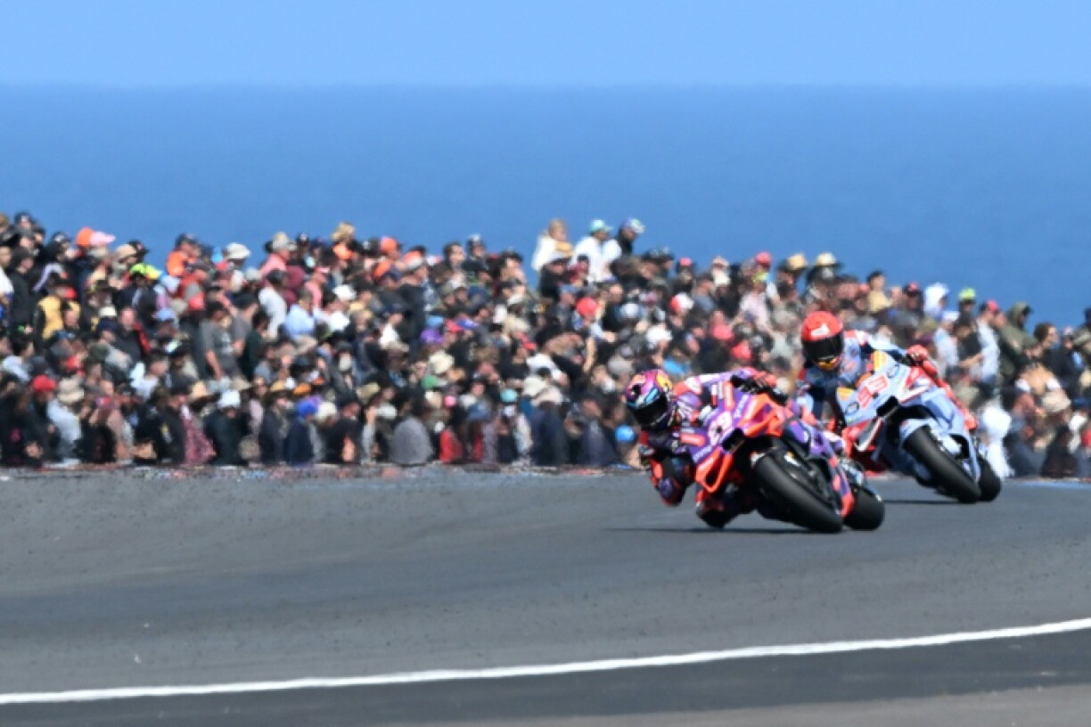 Jorge Martin (L) and Marc Marquez (R) are preparing to race for the last time at Phillip Island