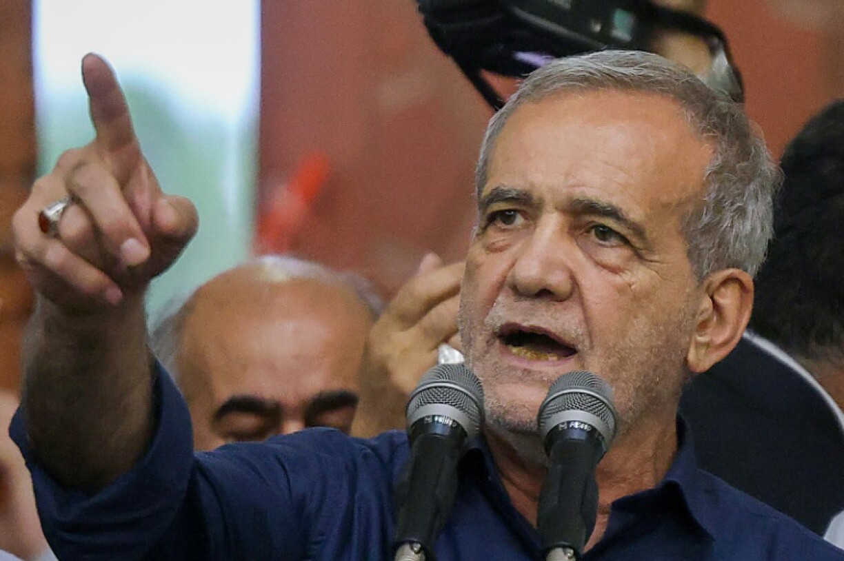 Le président élu iranien Massoud Pezeshkian, le 6 juillet 2024 à Téhéran