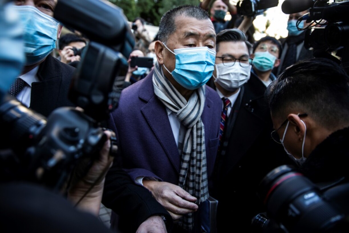 Jimmy Lai during a court appearance in December 2020