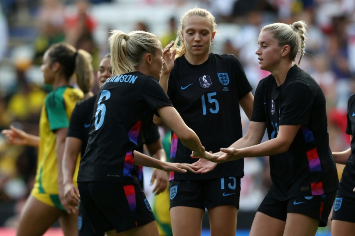 Alessia Russo (right) is one of the remaining stars from England's Euro 2022 victory