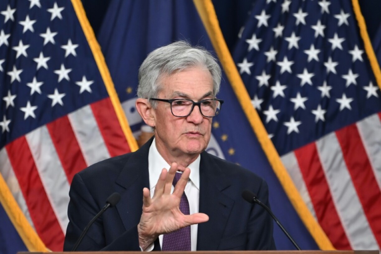 US Fed Chair Jerome Powell told reporters that the inflation rate remained 'somewhat elevated'